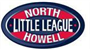 North Howell Little League logo red white and blue